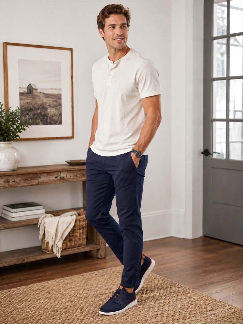 Wolf & Shepherd SwiftKnit Derby Navy Knit Sneakers Men’s 8 Women’s 10